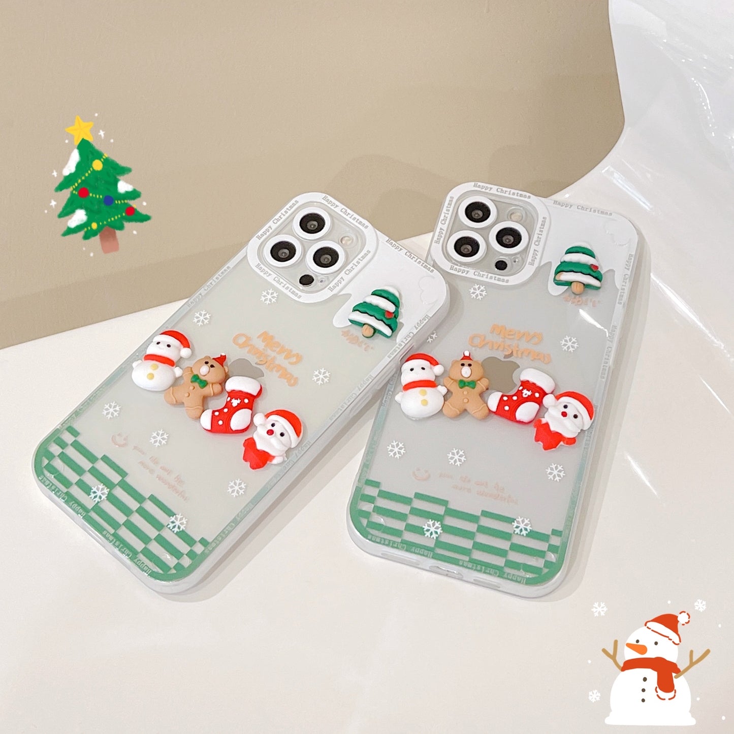 Customize OEM/ODM tpu Christmas mobile phone case Christmas phone case for iPhone 14 13 12 11