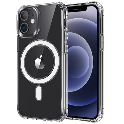 magnetic wireless charging transparent tpu clear hard pc shockproof phone case for iphone 11 pro max