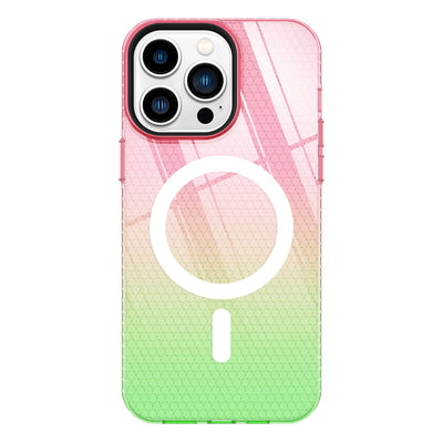 Manufacturers transparent gradient phone case TPU+PC magnetic wireless charging phone case for iphone 11