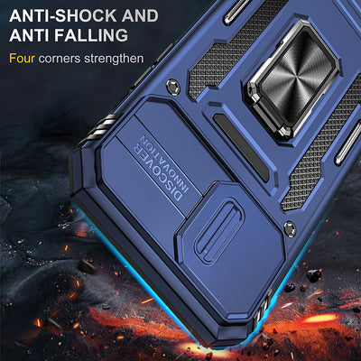 Factory price magnetic case Shockproof solid color phone case for iphone 14 pro with Kickstand