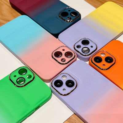 Mobile Cover Puffer Down Jacket Phone Case Cover for iPhone 14 13 12 11 Pro Max X XR XS Plus