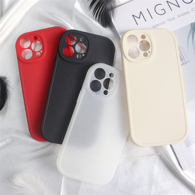 new products silicone mobile case solid color Shockproof cell phone case for iphone 14 pro