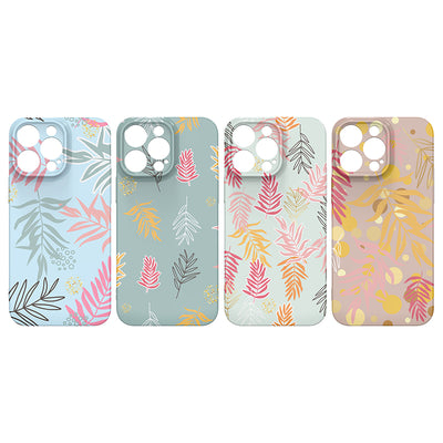 OEM wholesale New arrival Modern Abstract Leaf Pattern Ornament PC phone cover for iphone 11-14 series