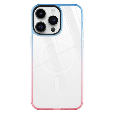 simple fashion surrounding shockproof acrylic key dyeing magnetic suction phone case for iphone 11 pro