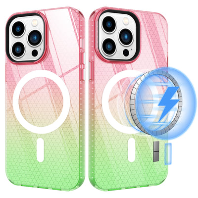 excellent shockproof style magnetic back cover wireless charging transparent pc tpu mobile phone case for iphone 11