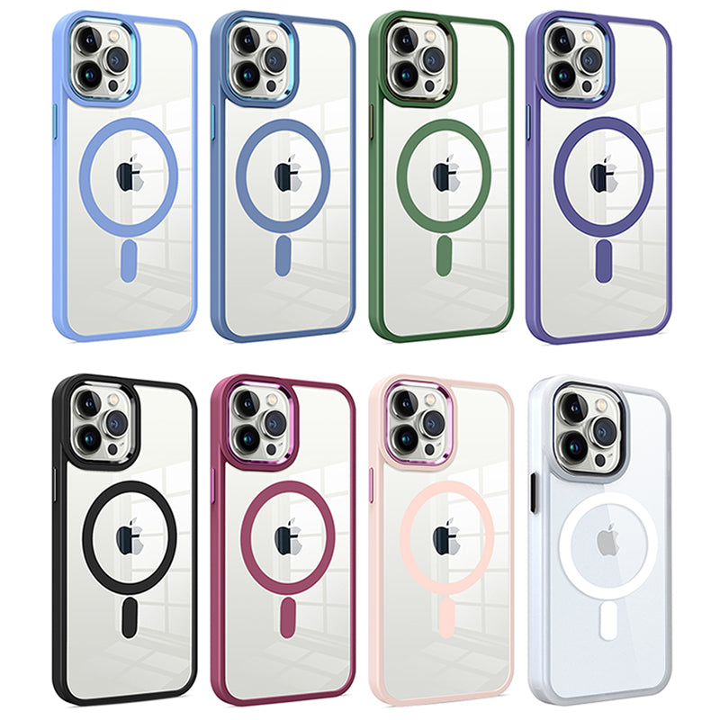 Multi-Drop Protection Magnetic shockproof Waterproof designer Phone case cover for iPhone 14 Case Clear