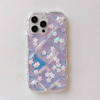 Floral Style Phone Case Rhombus Colorful Flower For Iphone Ipx Xsmax Xr 7 X Xp Xs 11 12 13 14 Plus Pro Max