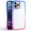 new design fashion rainbow tpu frame hard pc back cover 2 in 1 cell phone case for iphone 11 pro max