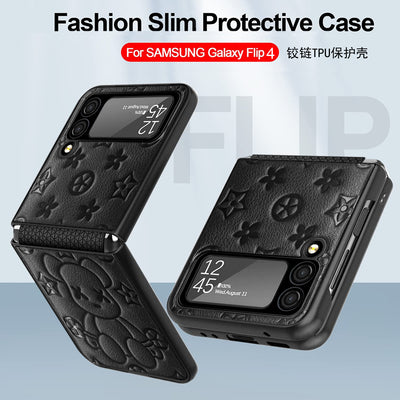 High Quality Leather Full Protective Case For SAM Flip 4 Waterproof Colorful Cover For Samsung Flip 4 Shockproof Case