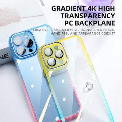 Factory Wholesale High Quality Eagle Eye Diamond Border colorful  Series Gradient Magic Color Phone Case