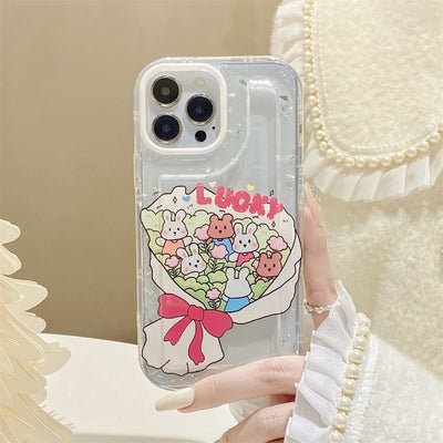 New fashion Flower mobile phone case Anti-knock Shockproof Clear Transparent Phone Case for iphone 14