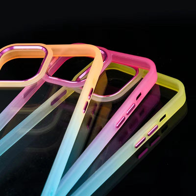 four-corner anti-fall prot transparent colorful phone shell case for iphone 11 pro max