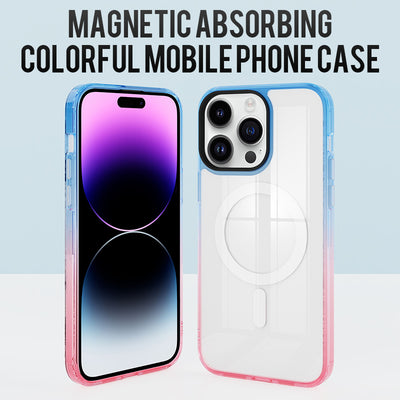 New fashion Custom colorful Premium Magnetic wireless Charging Phone Case Cover for iPhone 14 case