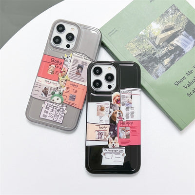 Transparent Cartoon Case For Iphone 11 12 13 14 Pro Max Xr X Xs Cute Fashion Cover