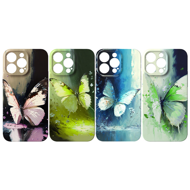 Designer Custom Logo Diy Custom Your Name Logo Artistic Decorative Painting Butterfly Painted Phone Case