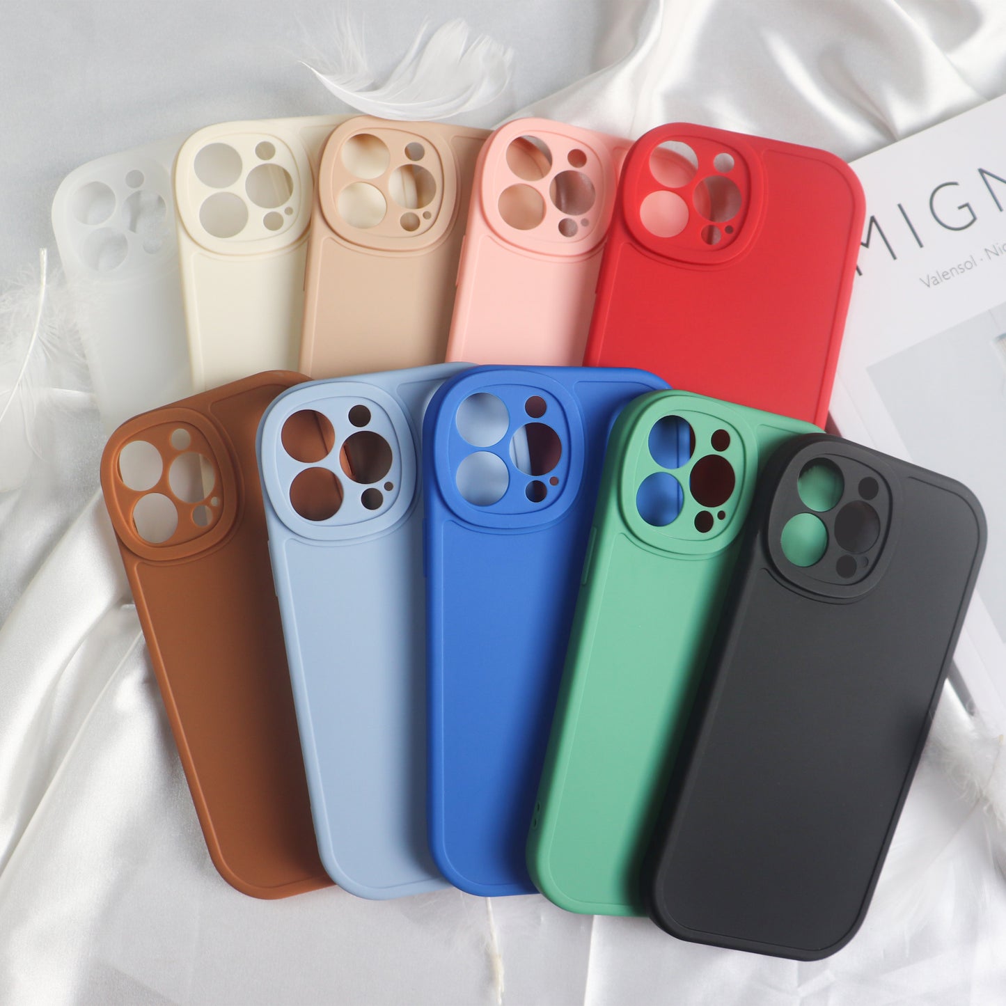 Wholesale Camera Protection Soft Case For iphone 12 iphone 13 pro max Silicone Cover For iphone 14 pro Drop-proof Silicone Case