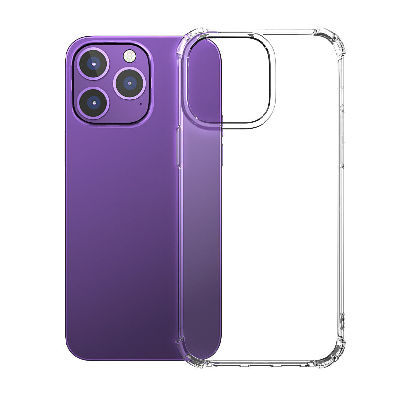 hot sell silicone transparent non-slip four corners strengthen mobile phone case for iphone 11 pro max