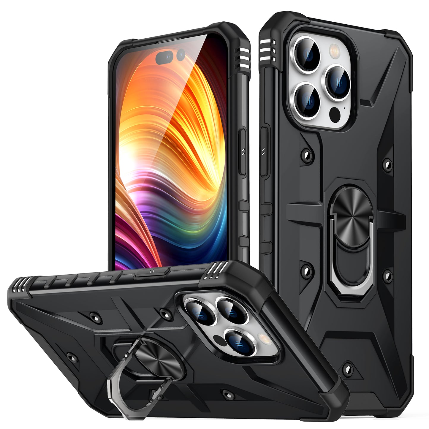 geili armor series bracket function phone case for iphone 11 series magnetic holder phone cover cell