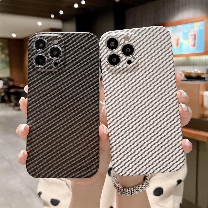 new frosted carbon ultra slim phone case for iphone 11 iphone 13 pro max iphone 14 pro camera protect tpu phone cover