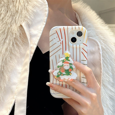 Stripe phone case customize Christmas OEM/ODM mobile phone case Christmas phone case for iPhone 14 13 12 11