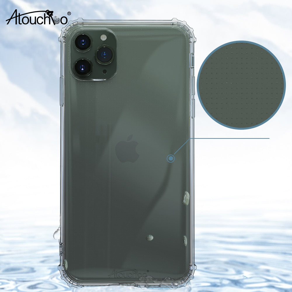 Atouchbo Transparent Military Grade TPU Anti-Shock Case Wholesale Mobile Phone Cover for iPhone 11 Pro Max 11 XS XR 7 8 Plus