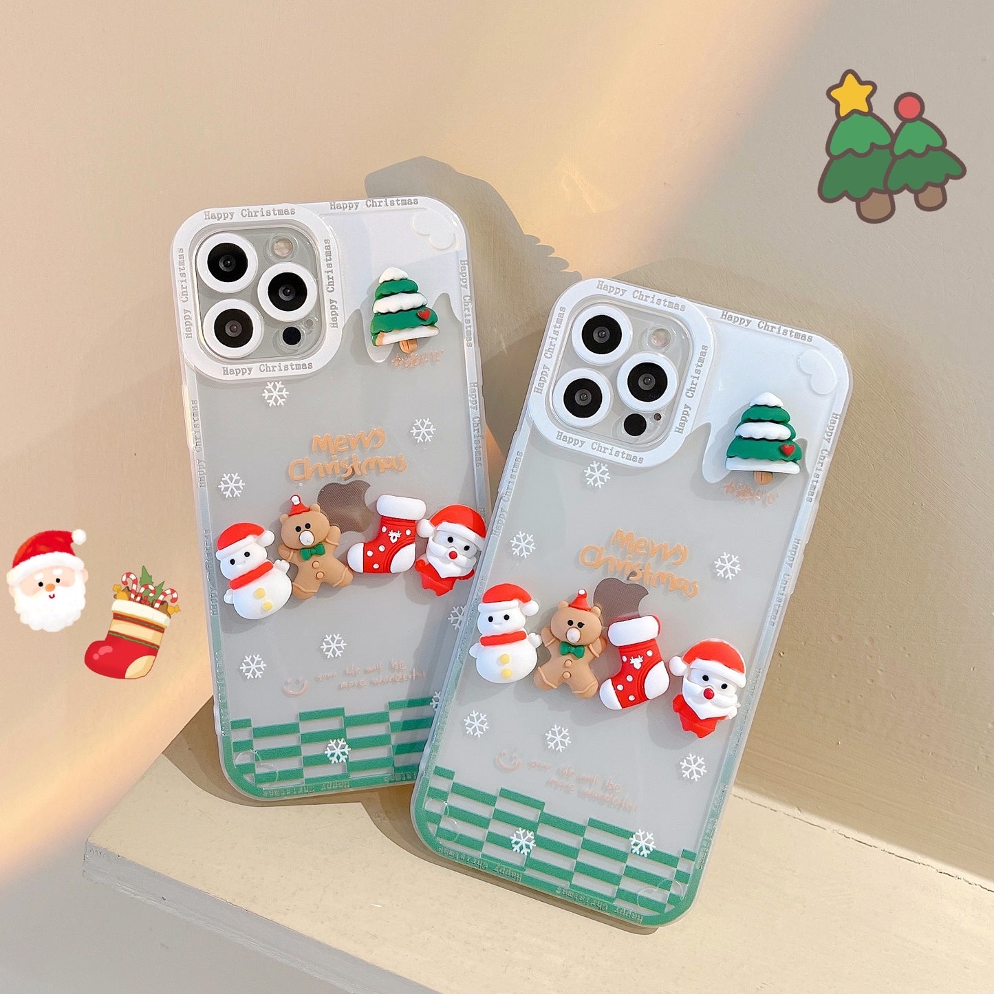 Customize OEM/ODM tpu Christmas mobile phone case Christmas phone case for iPhone 14 13 12 11