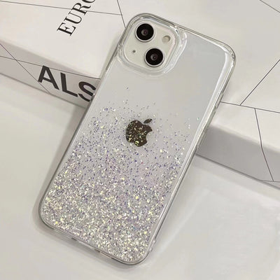 Airbag Shockproof Mobile Phone case clear Transparent Quicksand sequins phone case for iphone 14