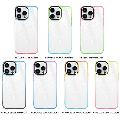 silicone case for iphone 11 pro max graidient color soft funda phone case with camera protection