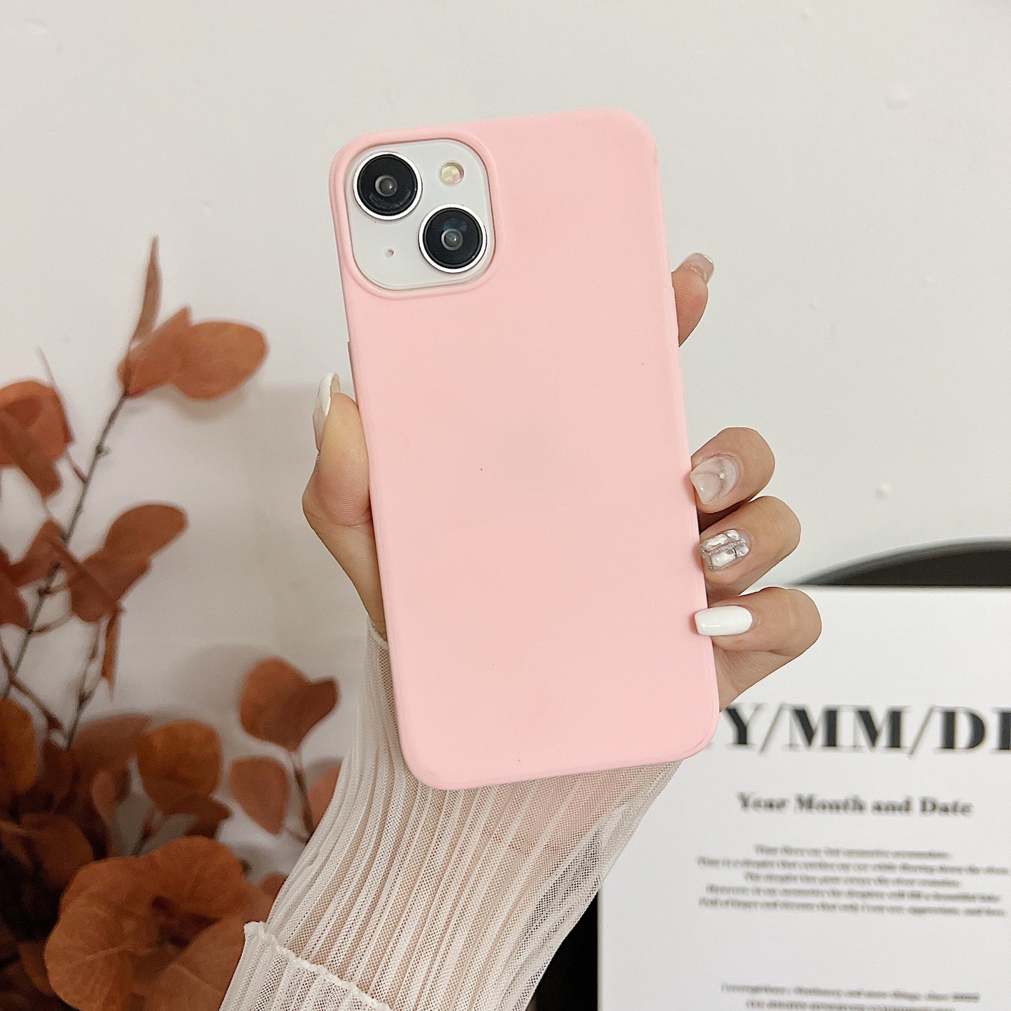 2023 New Arrivals Simple solid color matte Mobile Cover Cases for iPhone 14 13 12 Pro Max