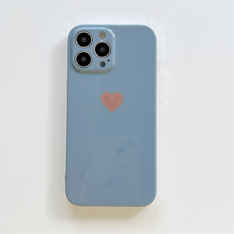 new arrival ins cute heart phone case for iphone 14 promax iphone 11 iphone 12 pro tpu thin phone cover