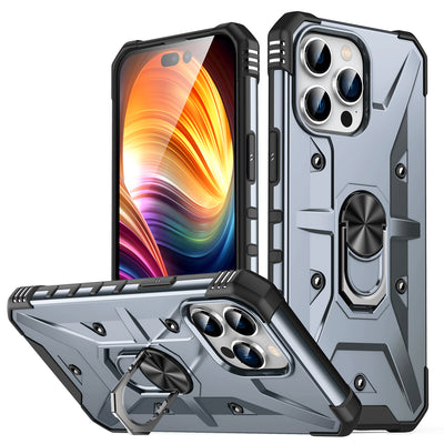 kickstand military shockproof phone case ring holder shockproof armor phone case for iphone 11