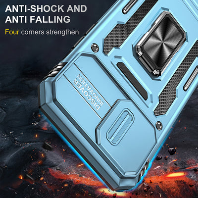 oem factory shockproof slide armored phone case ring stand phone cover for iphone 11 pro max