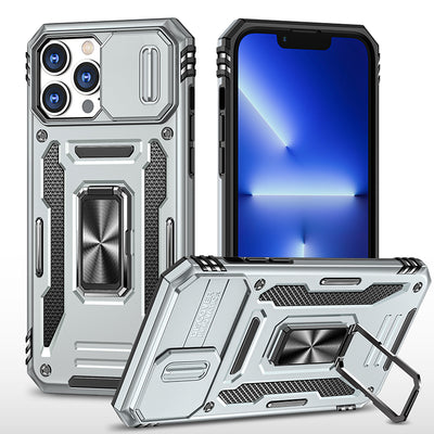 shockproof kickstand back cover luxury armor shock waterproof metal armor phone case for iphone 11 pro max