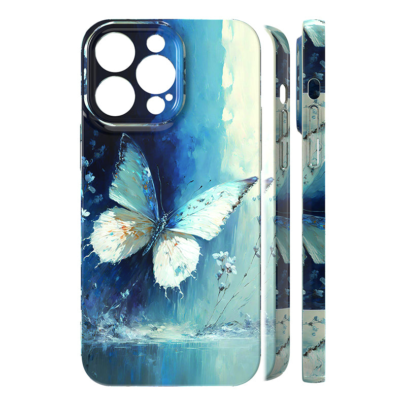 Designer Custom Logo Diy Custom Your Name Logo Artistic Decorative Painting Butterfly Painted Phone Case