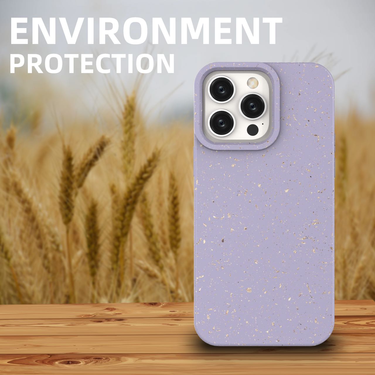 Wholesale Amazon Top Seller case solid colorful case Wheat straw case for iphone 14 pro