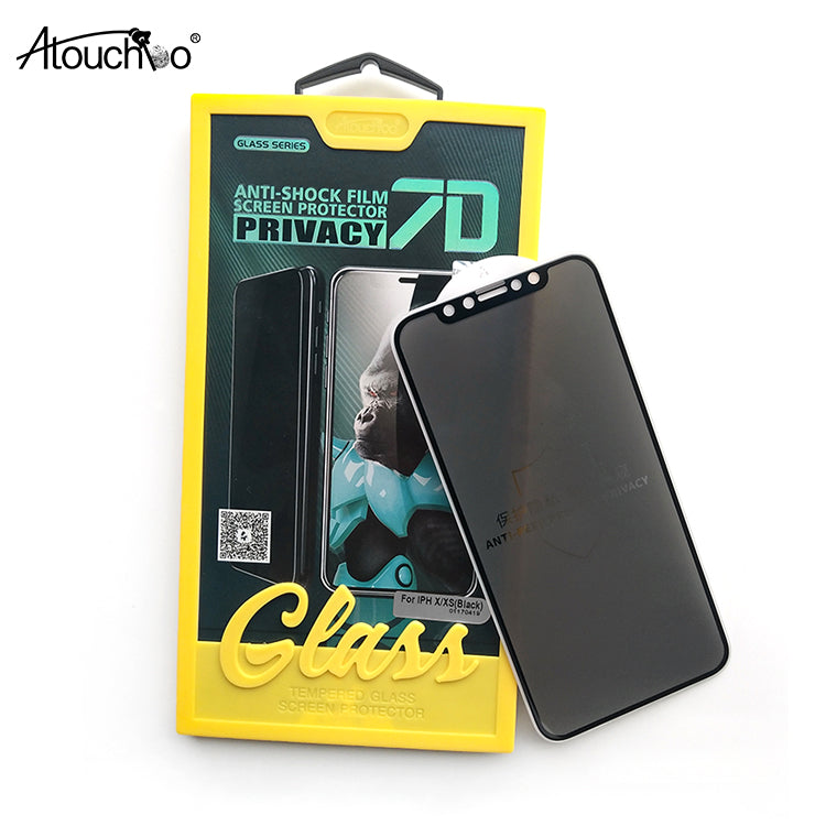 Atouchbo Full Cover Anti Spy Peep Privacy Screen Protector for iPhone X XS MAX XR 11 Pro Max 12 6 6S 7 8 Plus 9H Tempered Glass