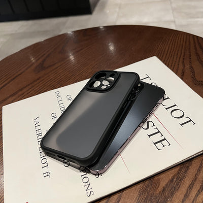 Hot Selling Four Conner Anti-shock True Skin Feel Matte Black PC Cover Phone Case For Iphone 12 13 14 Pro Max